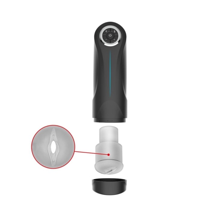 Modo de extracción de la manga interior con aspecto de vagina del Stroker Milker de JamyJob