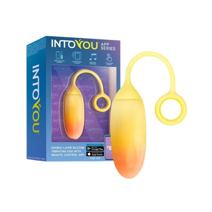 Packaging oficial del Huevo vibrador Unibody de Intoyou con App