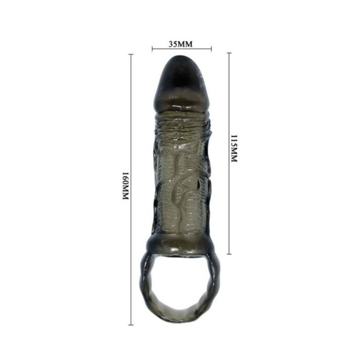 Medidas de la Funda Extensora de pene con Strap de Baile