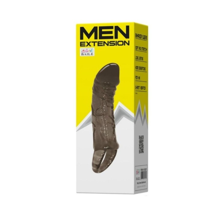 Packaging de la funda con Strap para dar más longitud y grosor a penes cortos.