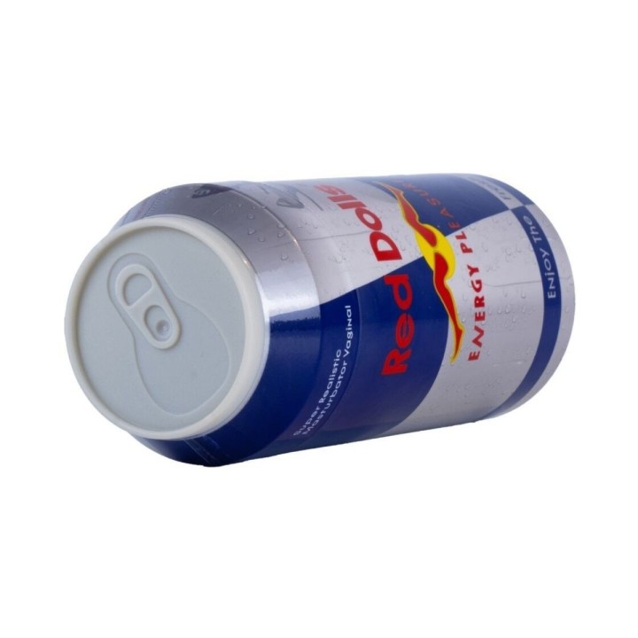 Vista de la parte superior y abertura de Red Doll el masturbador masculiono de Alive