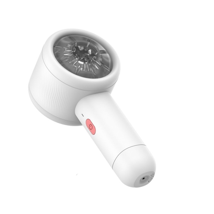 Detalle del masturbador Griffin con su mango para su mejor manejo