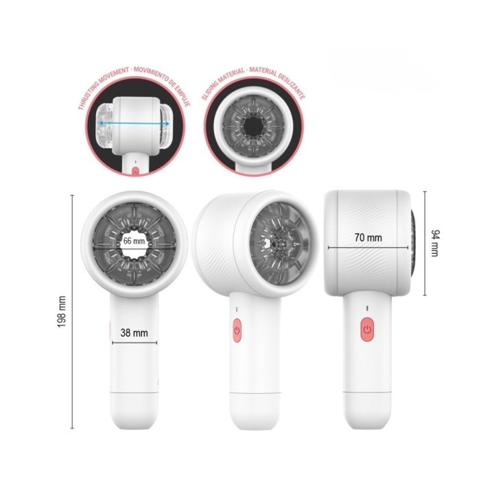 Información  de las medidas del masturbador Griffin de Intense