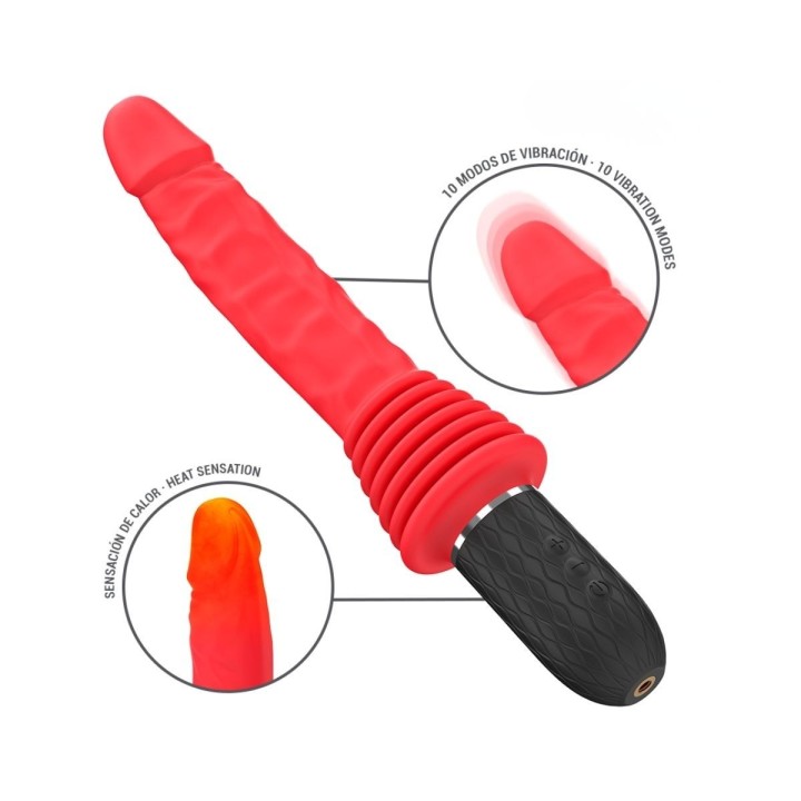 La punta del Cynthia cuenta con la función calor para una experiencia más realista