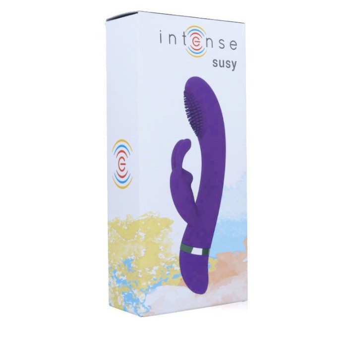 Packaging frontal de Susy lila de Intense