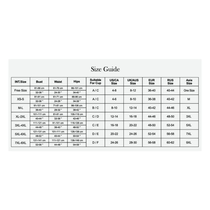 Lista de tallas de Adalet para que puedas decidir cuál es la tuya y hacerte con esta maravillas de Lencería