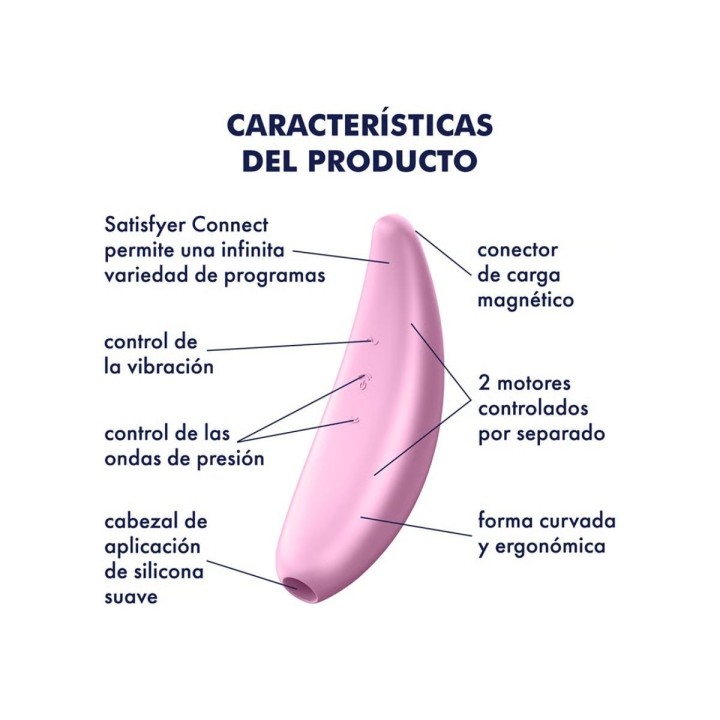 Satisfyer — Curvy 3 plus con App — rosa