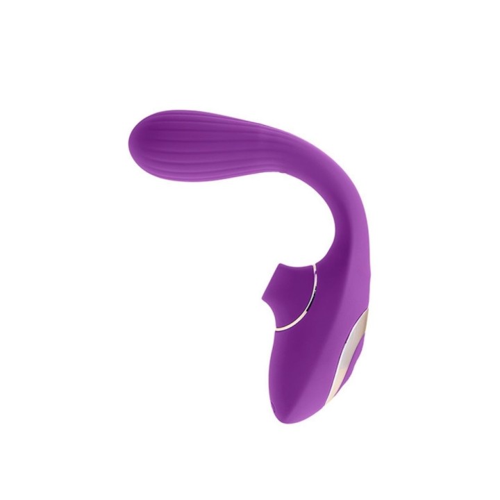 Vista de la flexibilidad del Dual Suction turquesa de Spleasures Premium Line, torbellino de succión y penetración.