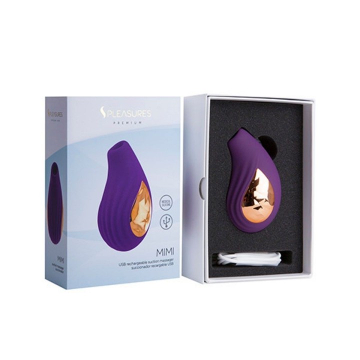Packaging oficial de Pleasure para el Succionador Mimi