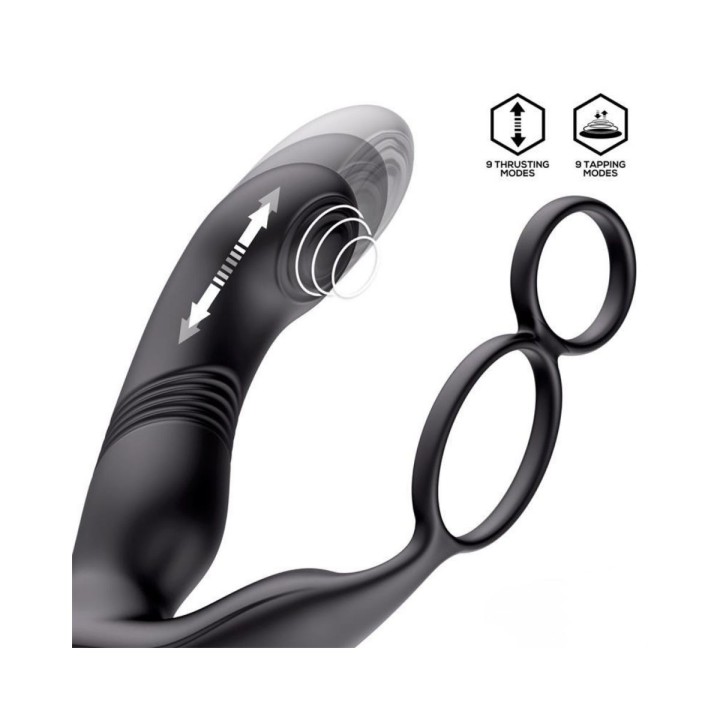 Intoyou — Astex Masajeador prostático con Thrusting y tapping con control remoto