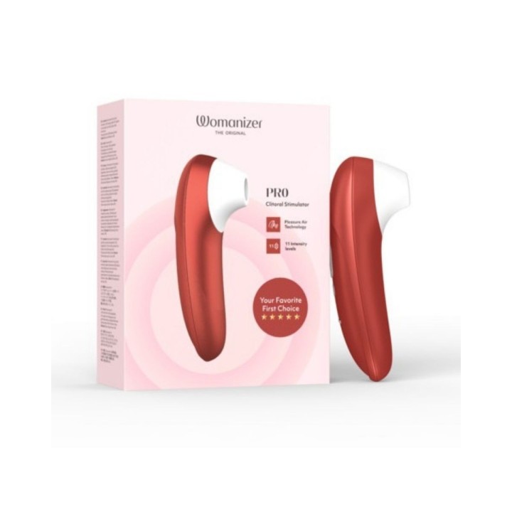 Packaging oficial de Womanizer con el Pro Red