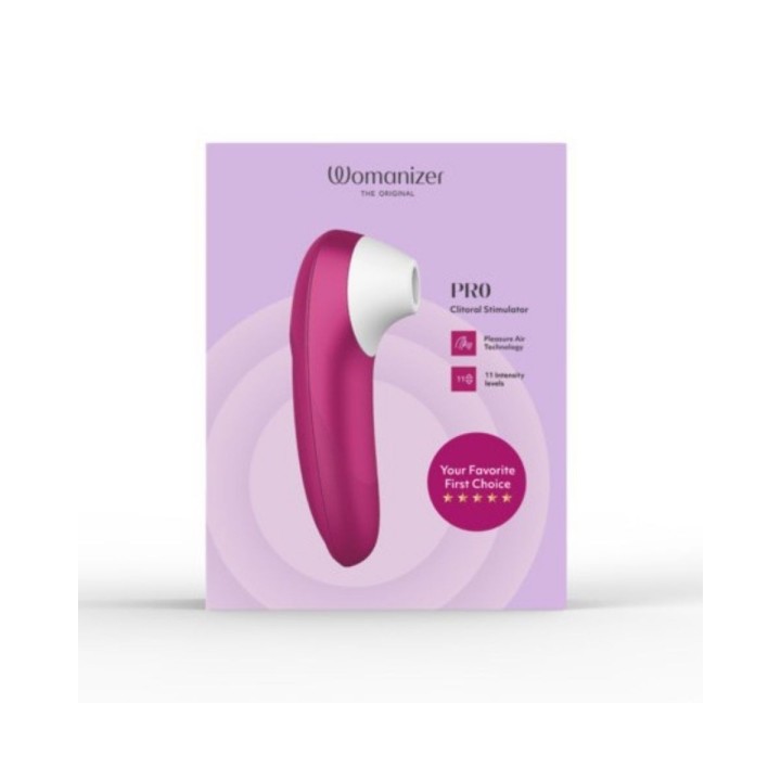 Packaging oficial de Womanizer con el Pro Pink