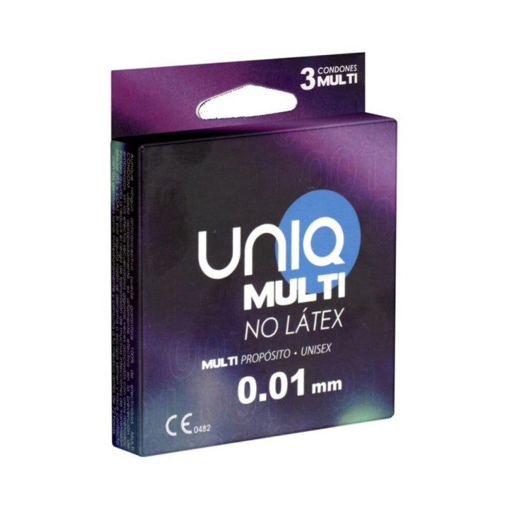 Uniq — Multi preservativos Sin Látex — 3 unidades
