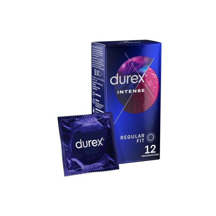 Packaging y envasado individial de los preservativos de Durex Intense Orgasmic