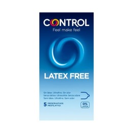 Portada del packaging de Control Free Látex de 5 unidades