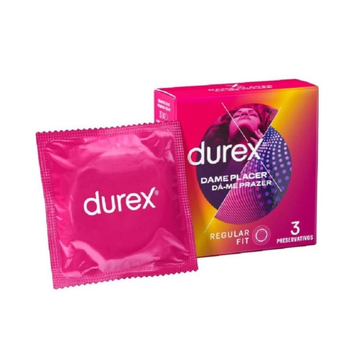 Packaging y envasado individial de los preservativos Dame Placer de Durex