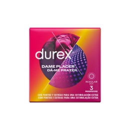 Packaging de los preservativos con 3 unidades de Durex Dame Placer