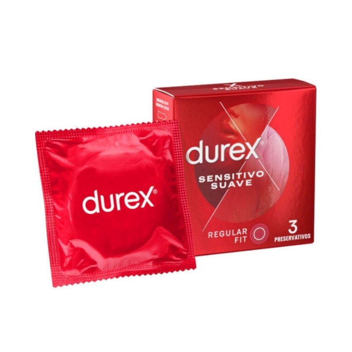 Packaging y envasado individial de los preservativos Sensitivo Suave de Durex