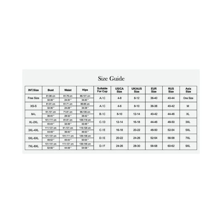 Lista de tallas de Adalet para que puedas decidir cuál es la tuya y hacerte con esta maravillas de Lencería