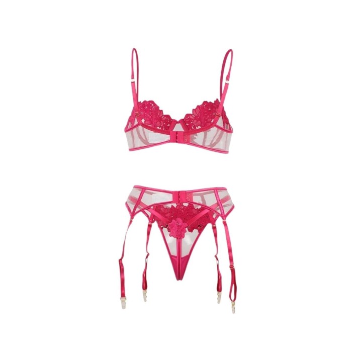 El juego de transparencias combinado con el fuchsia de sus flores dan vida a Nora, una vida que te hará vibrar