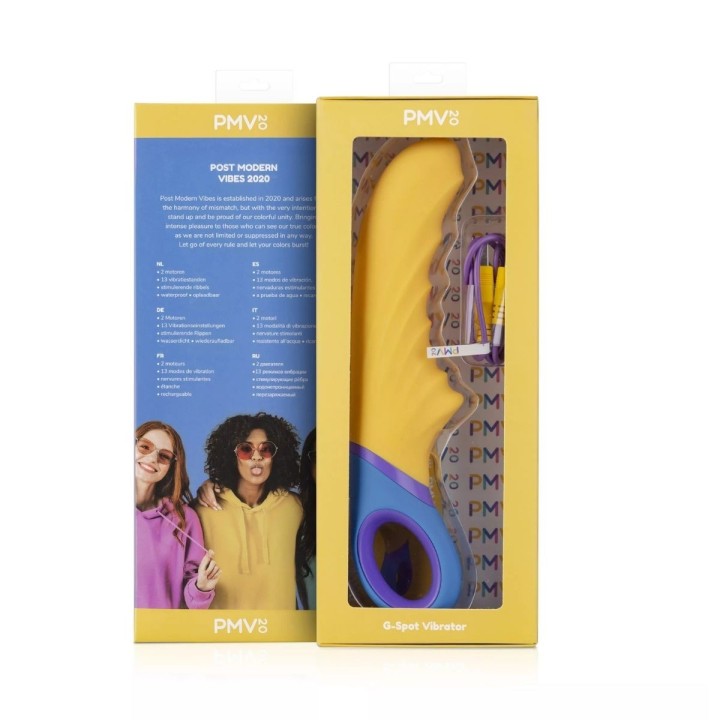 Packaging Oficial del Tone, el vibrador amarillo de PMV20