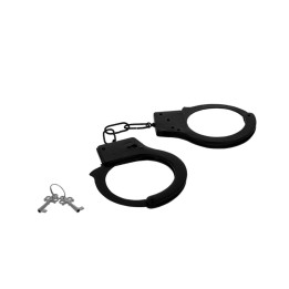 Esposas de metal negro con llave de Intense Fetish