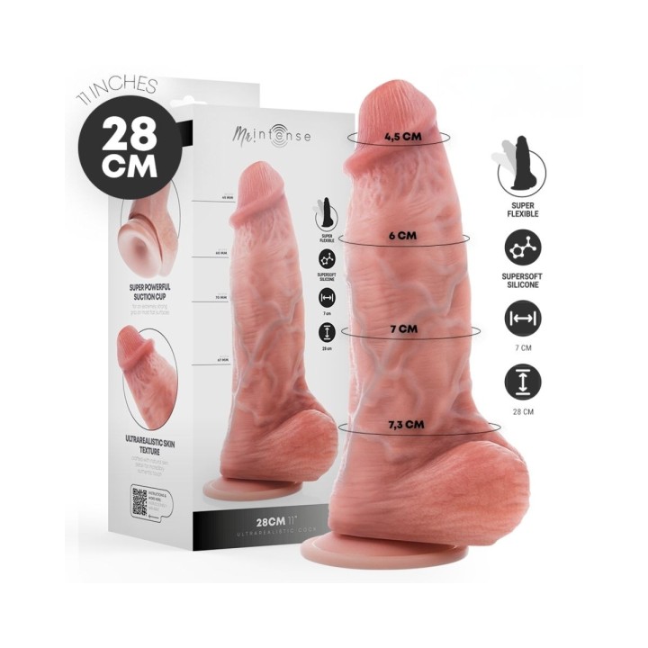 Mr Intense — Extrabig Spencer dildo silicona — 28 cm -Ø- 7.3 cm