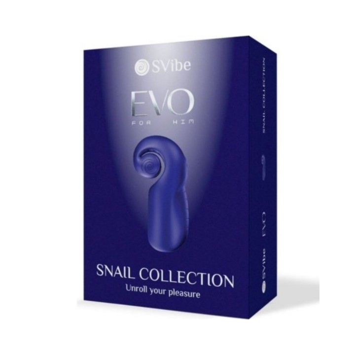 SNAIL VIBE - EVO FOR HIM MASTURBADOR MASCULINO SLIDE NROLL AZUL OSCURO