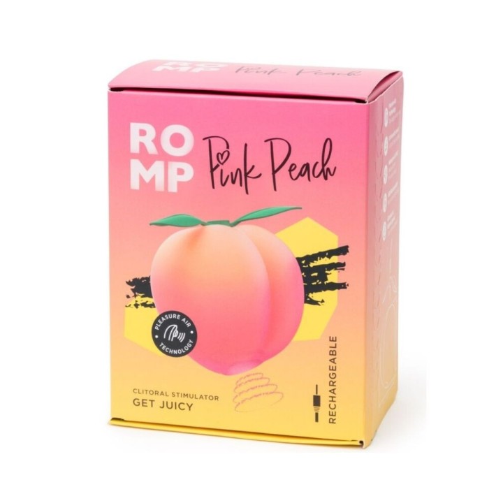 Packaging oficial de Romp con el Pink Peach.