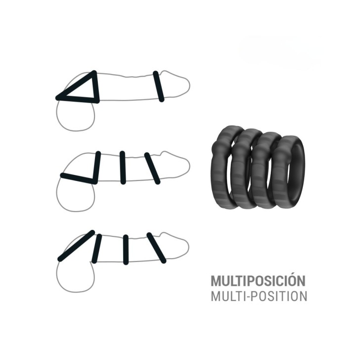 Diferentes formas de usar los anillos Michiel de intense