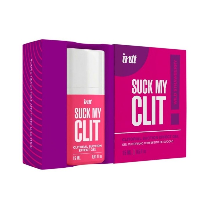 Desliza y disfruta, así es el packaging de Suck My Clit de Intt.
