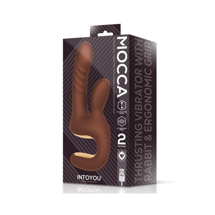 Packaging oficial de Intoyou para Mocca, el conejito con mango y USB-C