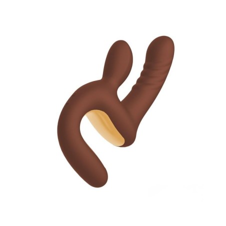 Mocca es un conejito por sus funciones, pero su forma es lo más. Ergonómica y de fácil agarre.