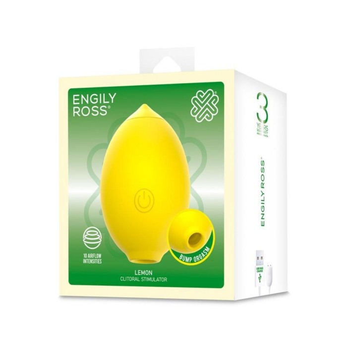 Packaging oficial de Engily Ross para su nuevo succionador Lemon.