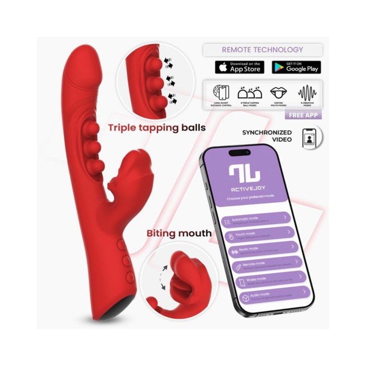 Intoyou — App Series — Trixy vibrador con tapping y biting — 4 motores