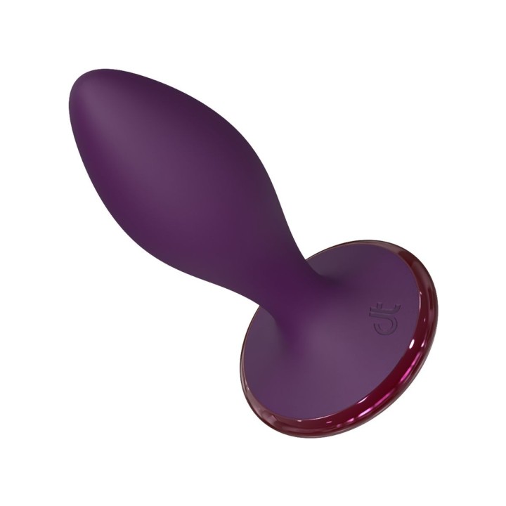 Lineas sinuosas de textura suave por su silicona de alta calidad del plug anal Glam Strong de Dream Toys.