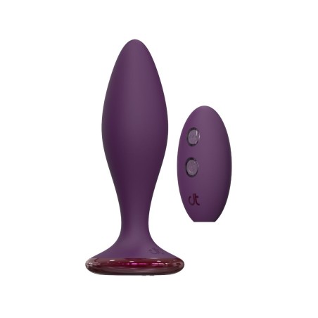 Vista principal del Plug Glam Strong de la Línea Glamour de Dream Toys con su control remoto.
