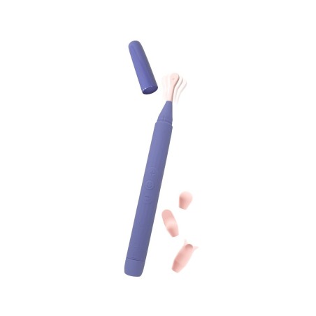 Varita Juno, violeta con una textura super suave y una precisión juguetona y potente con 3 cabezales para más juego de Blush