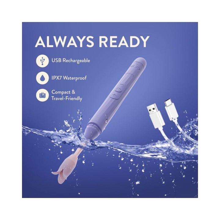 Llévate a Juno a la ducha, recargable y resistente hasta en las aguas , las sensaciones serán profundas.
