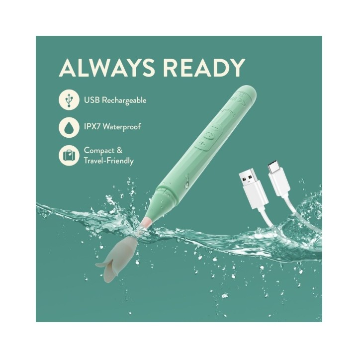 Llévate a Sage a la ducha, recargable y resistente hasta en las aguas , las sensaciones serán profundas.