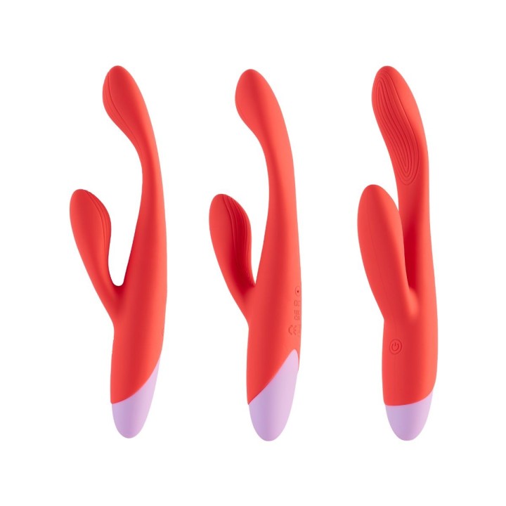 Dream Toys — Colección Love Signal - conejito Double Beat Duo - 2 motores -eje insercción fino