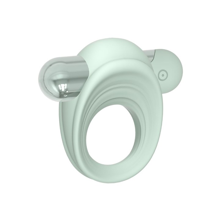 Anillo del pene con la bala instalada para tu juego con la pareja o para estimulación propia.