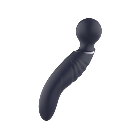 Glam Dual Wand Vibe de Dream Toys un masajeador con dos extremos utilizables, masajeador y vaginal.