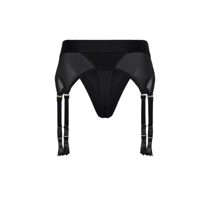 Vail es el tanga - arnés con liguero y dildo de 15cm de Dream Toys