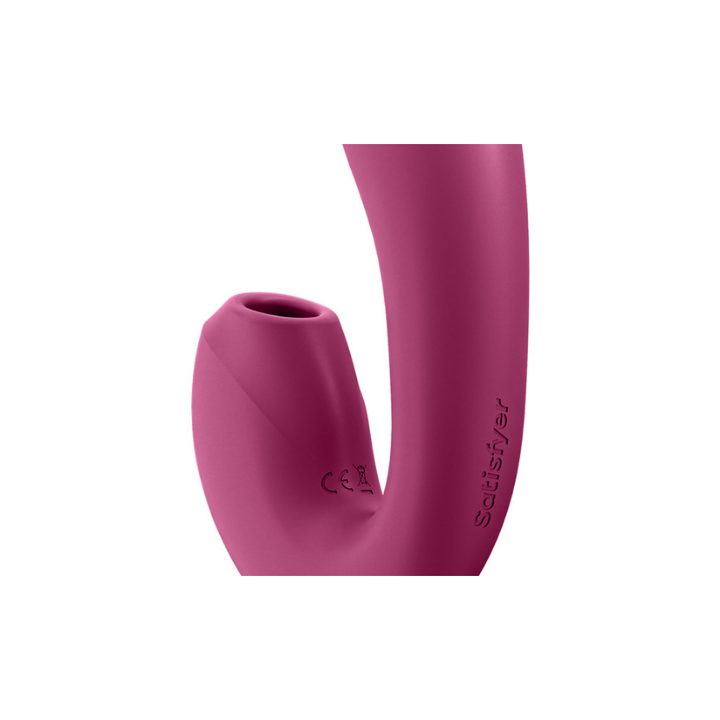SATISFYER SUNRAY VIBRADOR INSERTABLE CON AIR PULSE, BERRY_LILA_