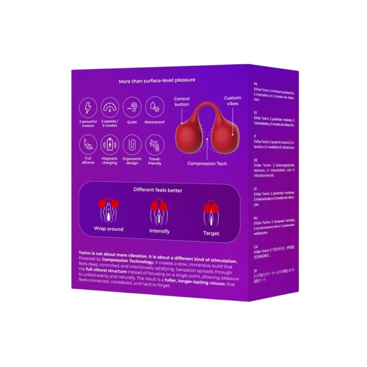 Reverso del Packaging de Snail Vibe con el Twinn.