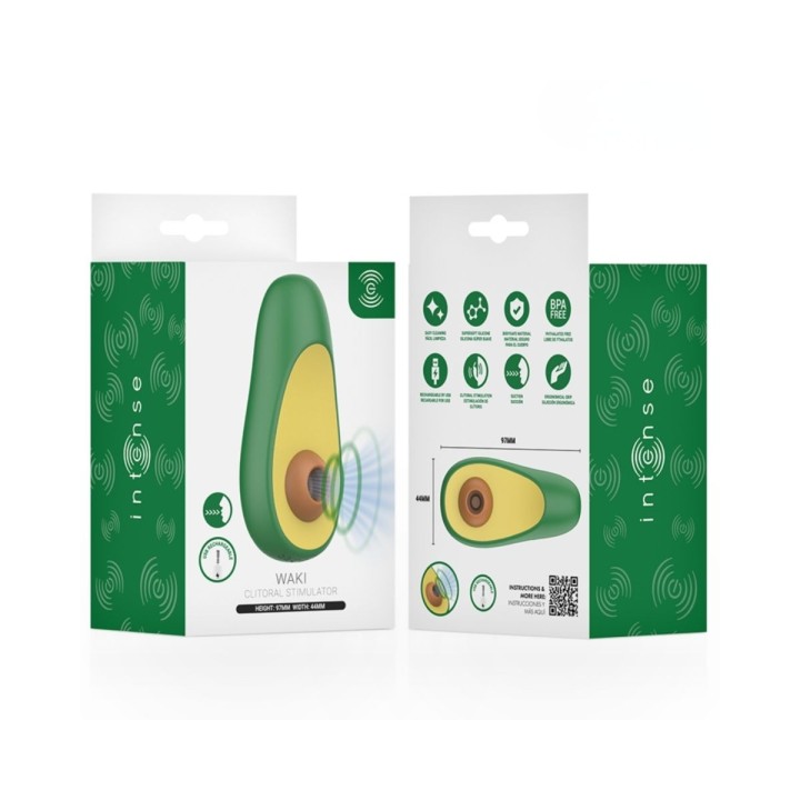 Packaging oficial de Intense para Waki, el aguacate