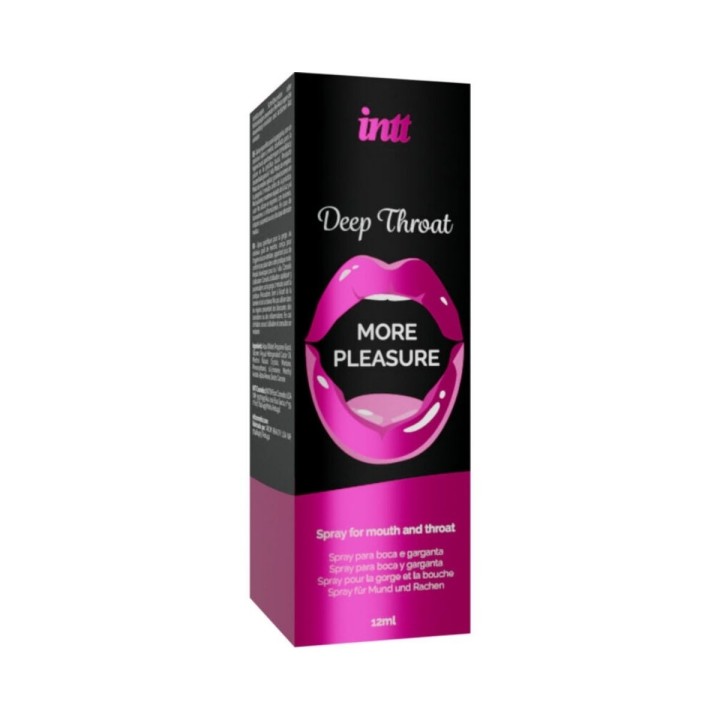 Packaging oficial de Intt para el Spray oral de garganta profunda