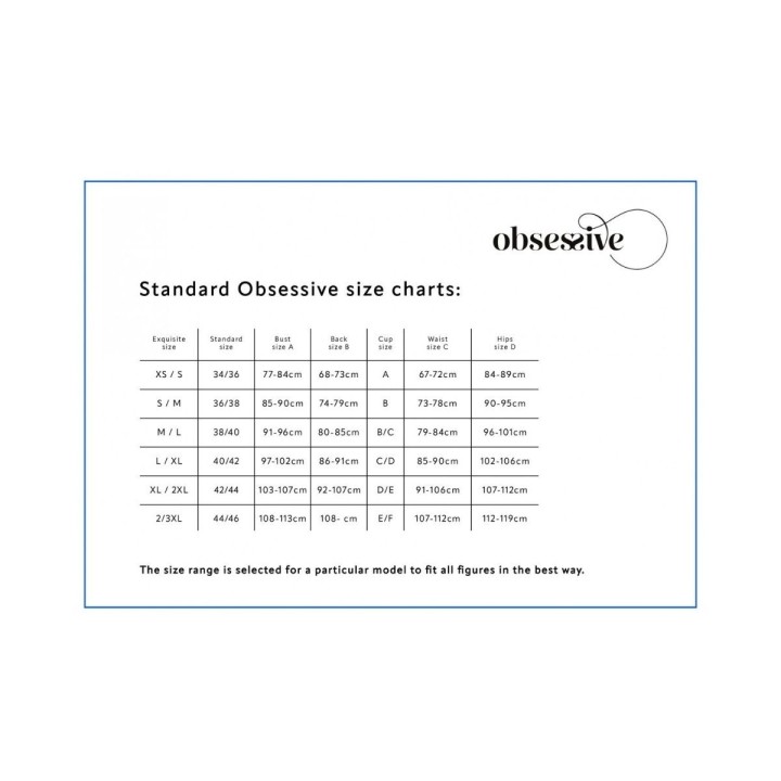 Obsessive — Donarella Corset & Thong — XS/S - M/L - XL/2XL