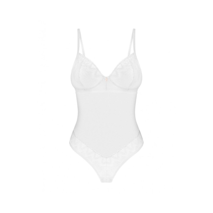 El Teddy Alissium blanco con su sencillez y encanto, parte delantera.